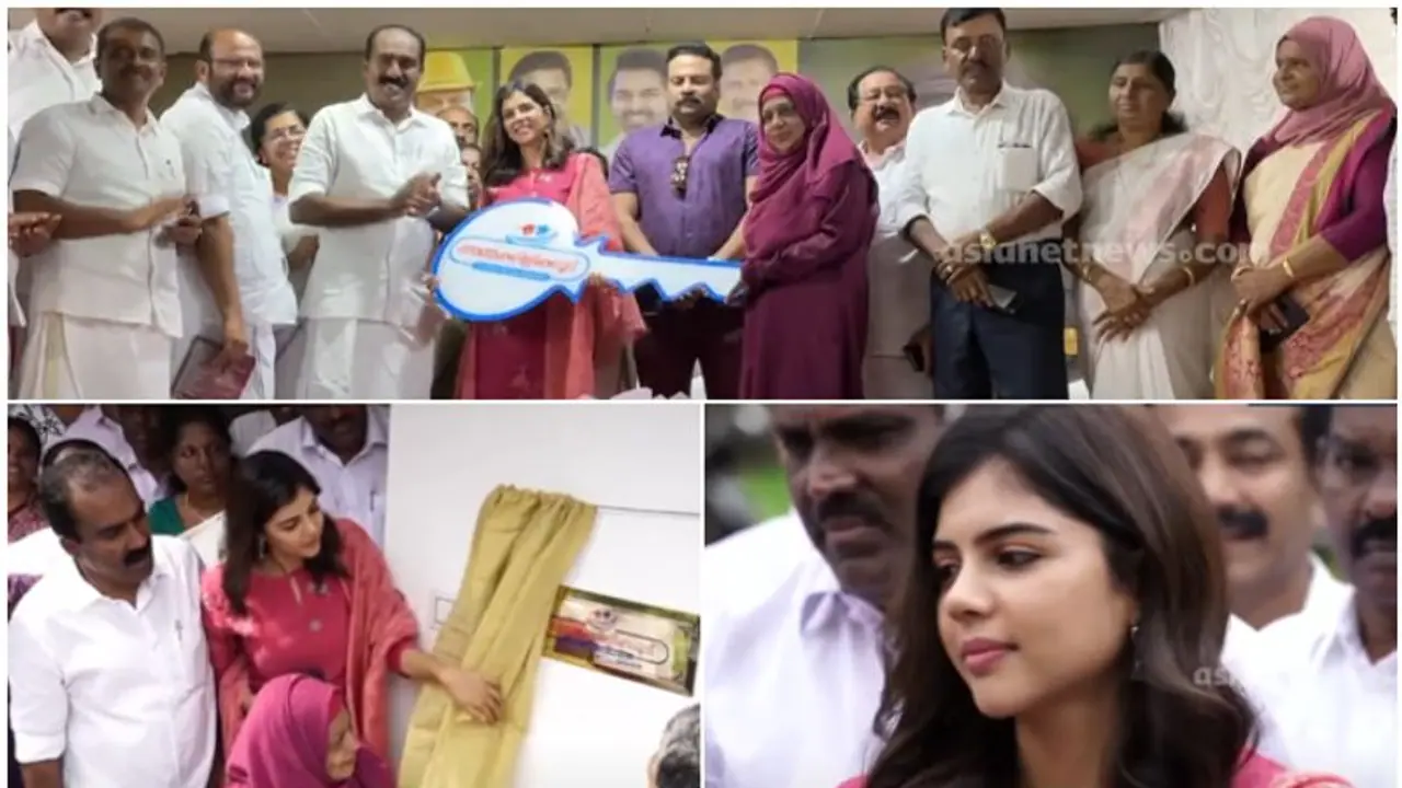 അമ്മക്കിളിക്കൂട്; അന്പതാം വീടിന്റെ താക്കോൽ കൈമാറി കല്യാണി പ്രിയദര്ശന് അമ്മക്കിളിക്കൂട്; അന്പതാം വീടിന്റെ താക്കോൽ കൈമാറി കല്യാണി പ്രിയദര്ശന്