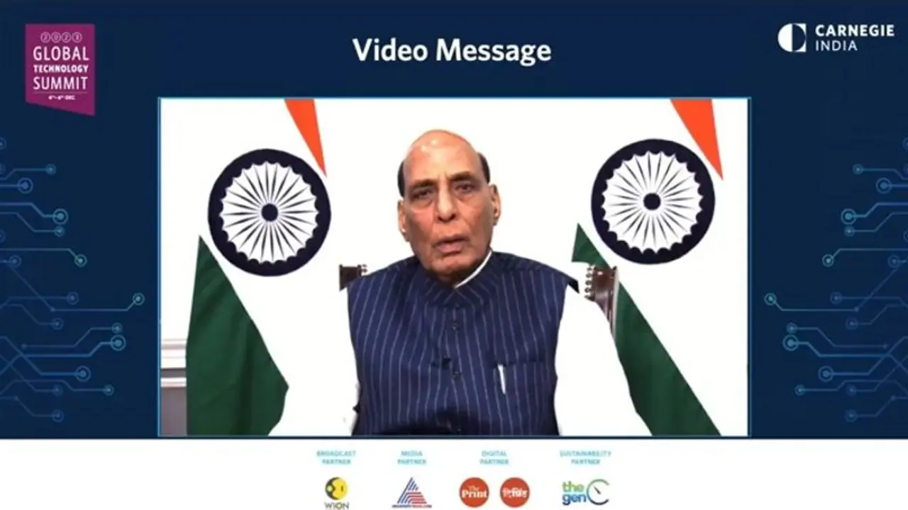 Global Technology Summit 2023: 'Technology should be inclusive and democratic,' says Rajnath Singh (WATCH) Global Technology Summit 2023: 'Technology should be inclusive and democratic,' says Rajnath Singh (WATCH)