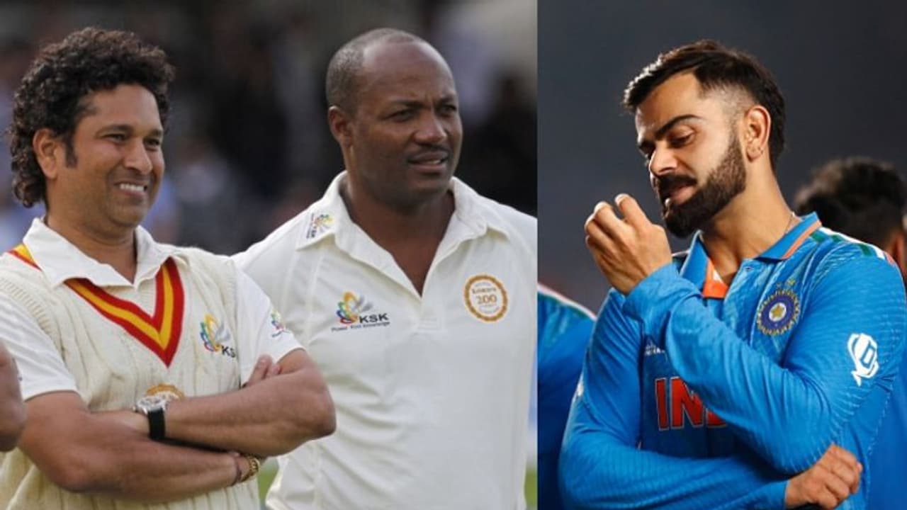 കോലിയെക്കൊണ്ട് കൂട്ടിയാൽ കൂടില്ല; സച്ചിന്‍റെ 100 സെഞ്ചുറികളുടെ റെക്കോർഡ് തകർക്കാൻ കോലിക്കാവില്ലെന്ന് ലാറ