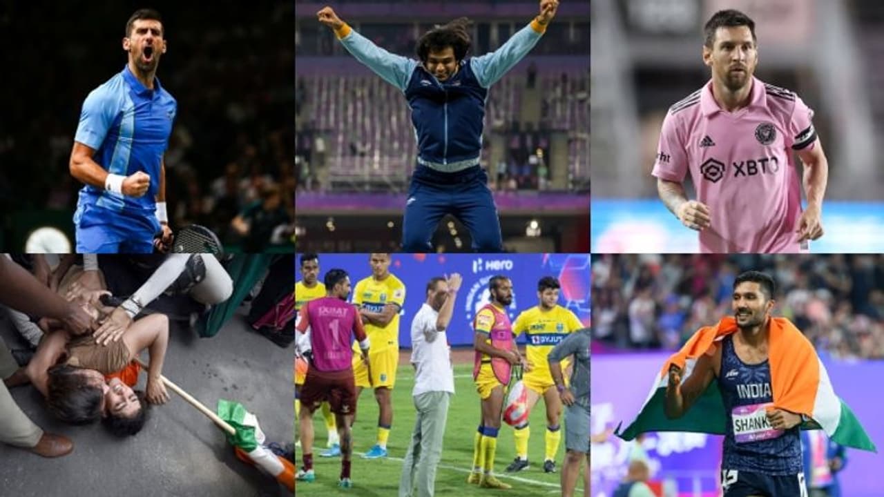 ഏഷ്യന് ഗെയിംസിൽ സെഞ്ചുറിയടിച്ച ഇന്ത്യ, 'ഗുസ്തി'പിടിച്ച താരങ്ങള്, മെസിയുടെ കൂടുമാറ്റം; 2023ൽ കായികലോകം കണ്ടത് ഏഷ്യന് ഗെയിംസിൽ സെഞ്ചുറിയടിച്ച ഇന്ത്യ, 'ഗുസ്തി'പിടിച്ച താരങ്ങള്, മെസിയുടെ കൂടുമാറ്റം; 2023ൽ കായികലോകം കണ്ടത്