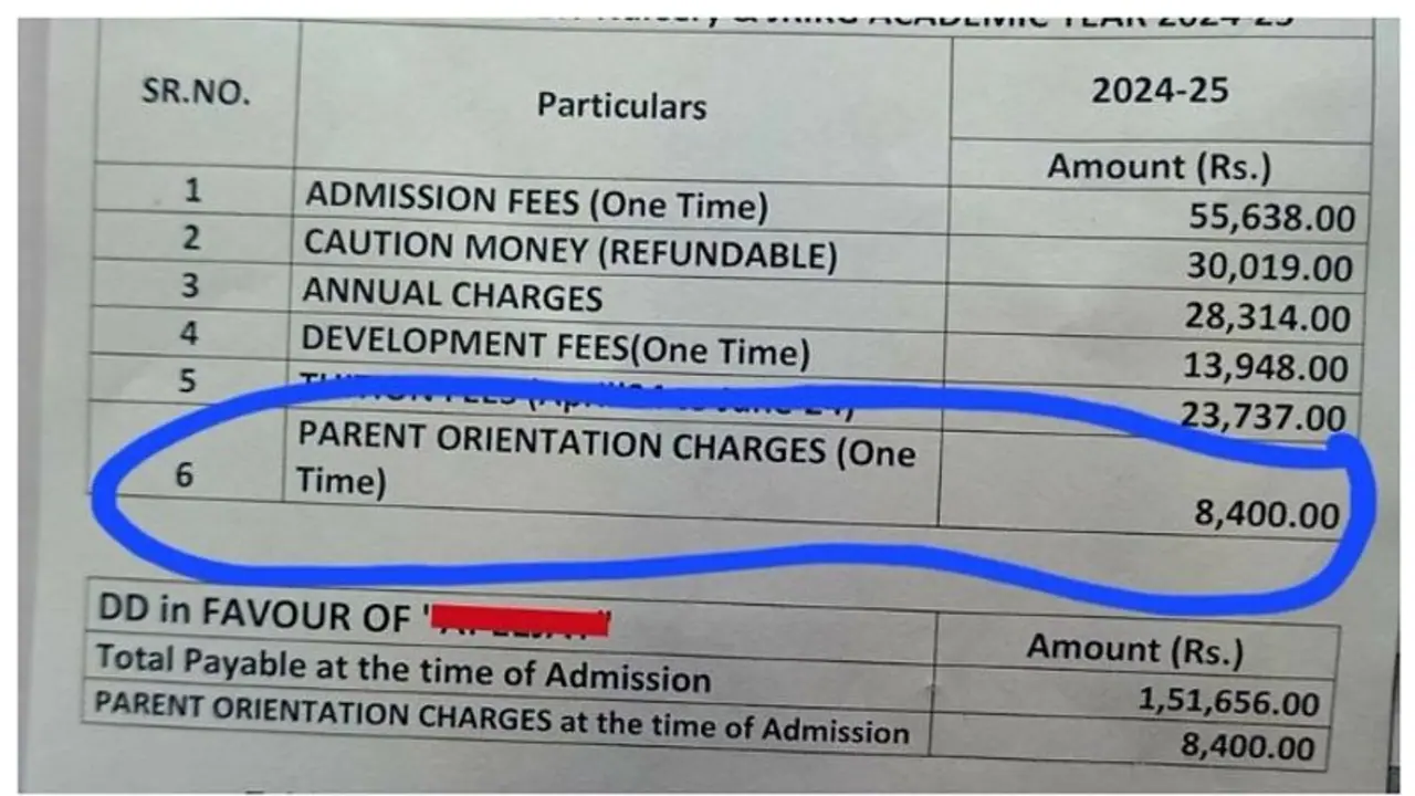 School charges Rs 8,400 'orientation fee' for KG students; netizens can't keep calm
