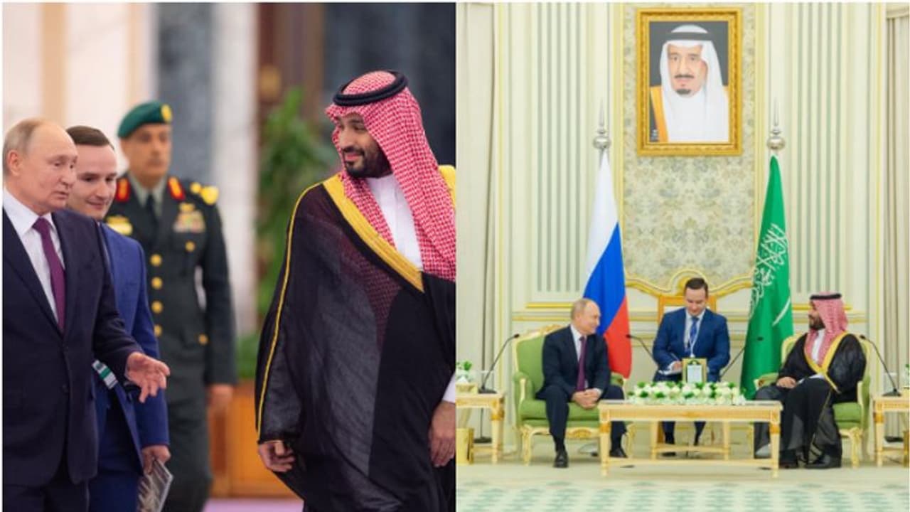 സൗദി സന്ദർശിച്ച് പുടിൻ; പശ്ചിമേഷ്യൻ മേഖലയുടെ സുസ്ഥിരതക്ക് റഷ്യയോടൊപ്പം പ്രവർത്തിക്കുമെന്ന് കിരീടാവകാശി സൗദി സന്ദർശിച്ച് പുടിൻ; പശ്ചിമേഷ്യൻ മേഖലയുടെ സുസ്ഥിരതക്ക് റഷ്യയോടൊപ്പം പ്രവർത്തിക്കുമെന്ന് കിരീടാവകാശി