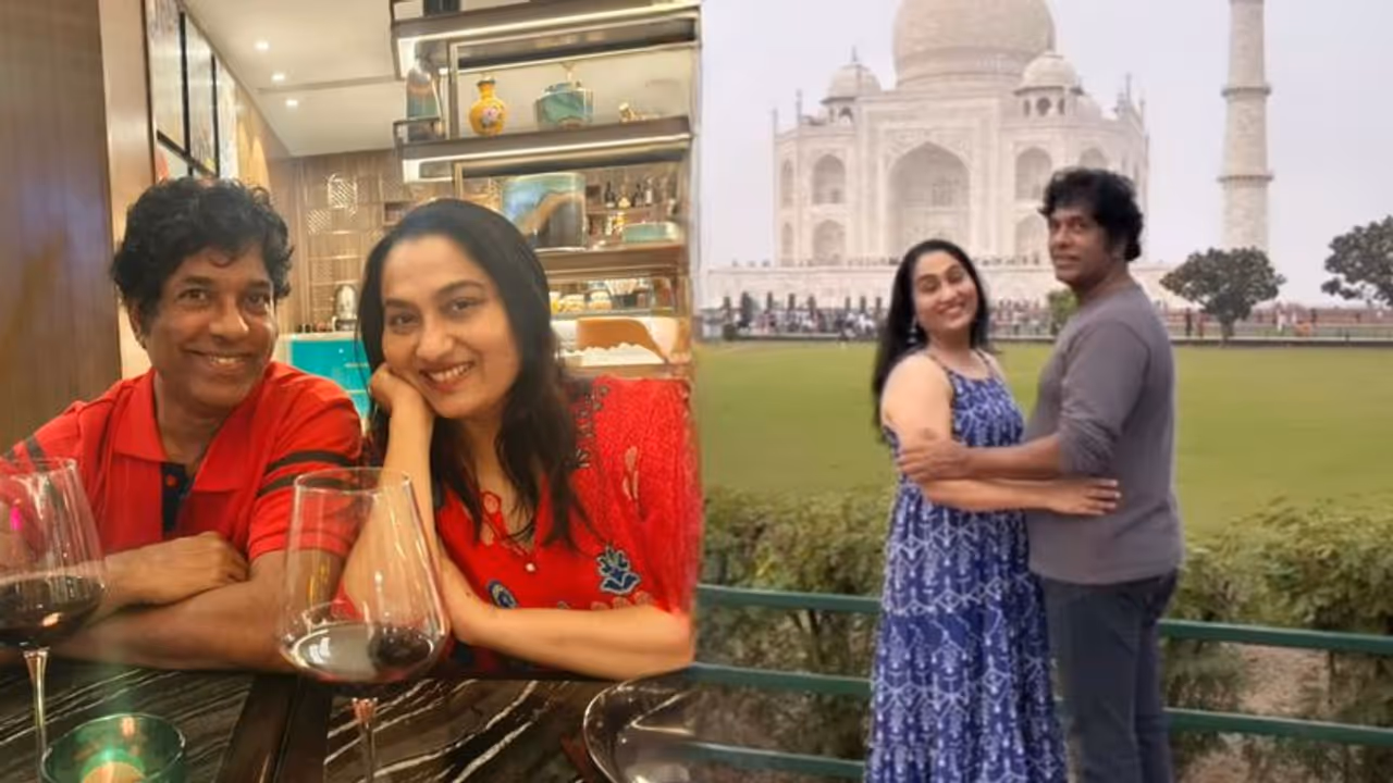 താജ് മഹലിന് മുന്നിൽ വിവാഹവാർഷികം ആഘോഷിച്ച് യമുനാറാണി, വീഡിയോ