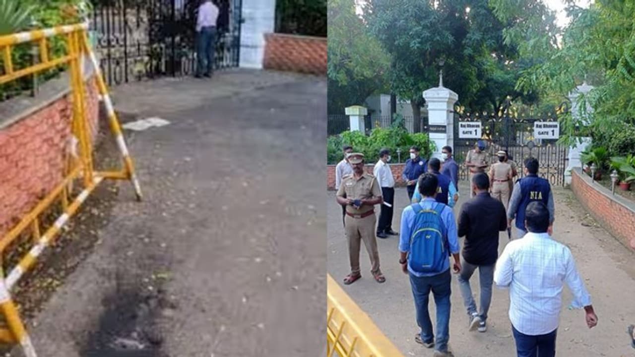 ஆளுநர் மாளிகை முன்பு பெட்ரோல் குண்டு வீசப்பட்ட சம்பவம்.. என்.ஐ.ஏ அதிகாரிகளுடன் இணைந்த தடயவியல் நிபுணர்கள்.! ஆளுநர் மாளிகை முன்பு பெட்ரோல் குண்டு வீசப்பட்ட சம்பவம்.. என்.ஐ.ஏ அதிகாரிகளுடன் இணைந்த தடயவியல் நிபுணர்கள்.!