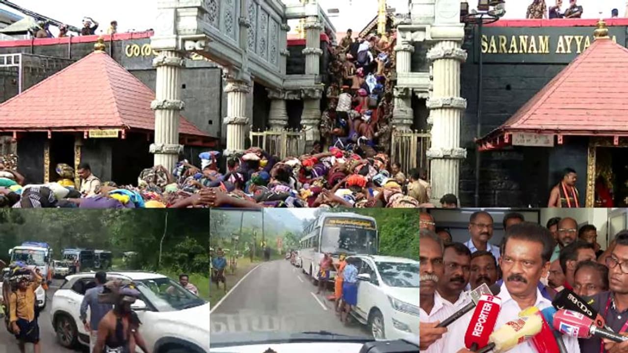 ശബരിമലയിലേക്ക് തീര്‍ത്ഥാടകരുടെ ഒഴുക്ക്; പാതകളില്‍ വാഹനങ്ങളുടെ നീണ്ടനിര, നിയന്ത്രണങ്ങള്‍ അറിയാം