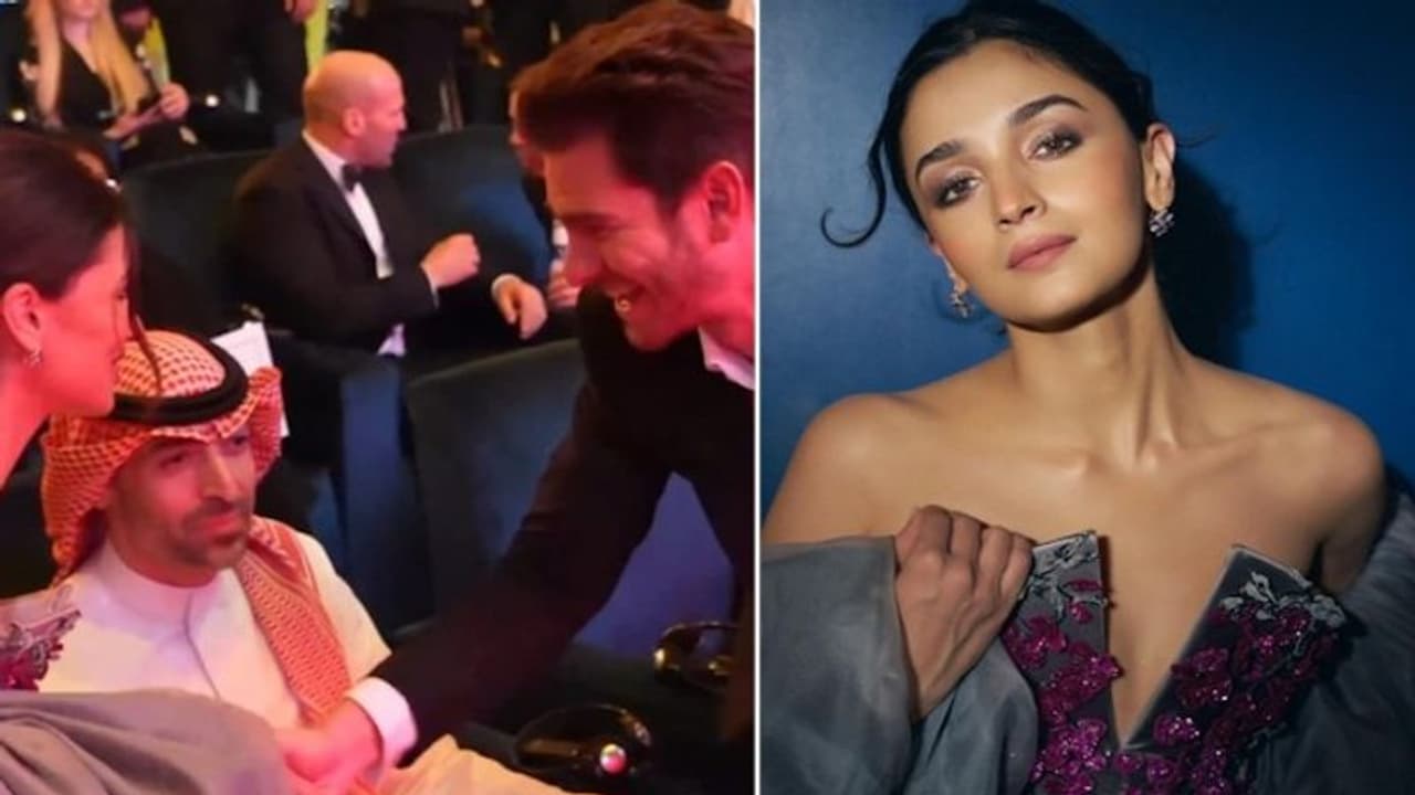 Alia Bhatt meets Andrew Garfield at Red Sea International Film Festival; pictures go viral Alia Bhatt meets Andrew Garfield at Red Sea International Film Festival; pictures go viral
