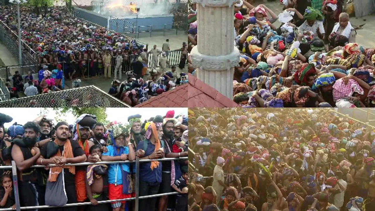 ശബരിമലയിൽ തിരക്ക് തുടരുന്നു, 14 മണിക്കൂര് വരെ ക്യൂ, പൊലീസും ദേവസ്വം ബോർഡും തമ്മില് ശീതസമരം ശബരിമലയിൽ തിരക്ക് തുടരുന്നു, 14 മണിക്കൂര് വരെ ക്യൂ, പൊലീസും ദേവസ്വം ബോർഡും തമ്മില് ശീതസമരം