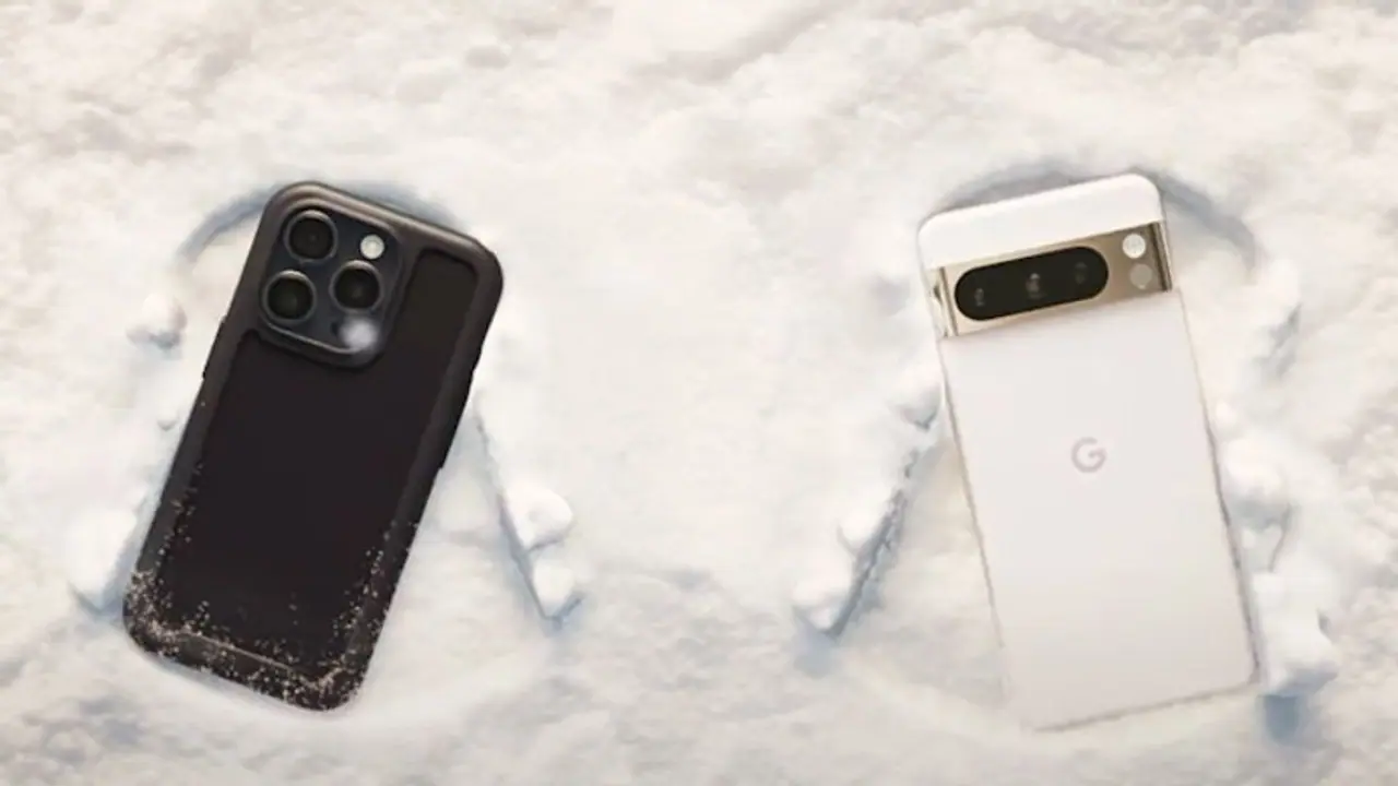 Google Pixel 8 Pro mocks iPhone 15 Pro in 'snowy fun' face off (WATCH)