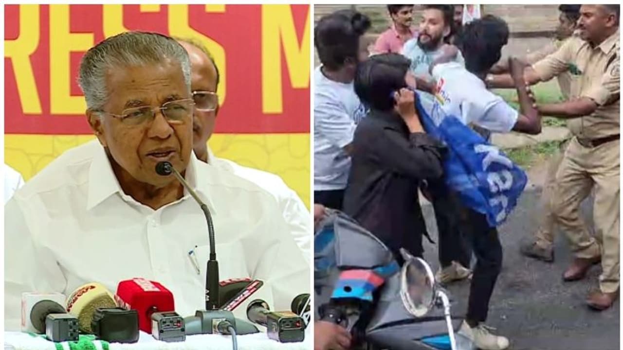 നവകേരള ബസിന് നേരെ ഷൂ എറിഞ്ഞ് കെഎസ്യു പ്രതിഷേധം; കടുത്ത നിയമ നടപടിയിലേക്ക് പോകേണ്ടി വരുമെന്ന് മുഖ്യമന്ത്രി നവകേരള ബസിന് നേരെ ഷൂ എറിഞ്ഞ് കെഎസ്യു പ്രതിഷേധം; കടുത്ത നിയമ നടപടിയിലേക്ക് പോകേണ്ടി വരുമെന്ന് മുഖ്യമന്ത്രി