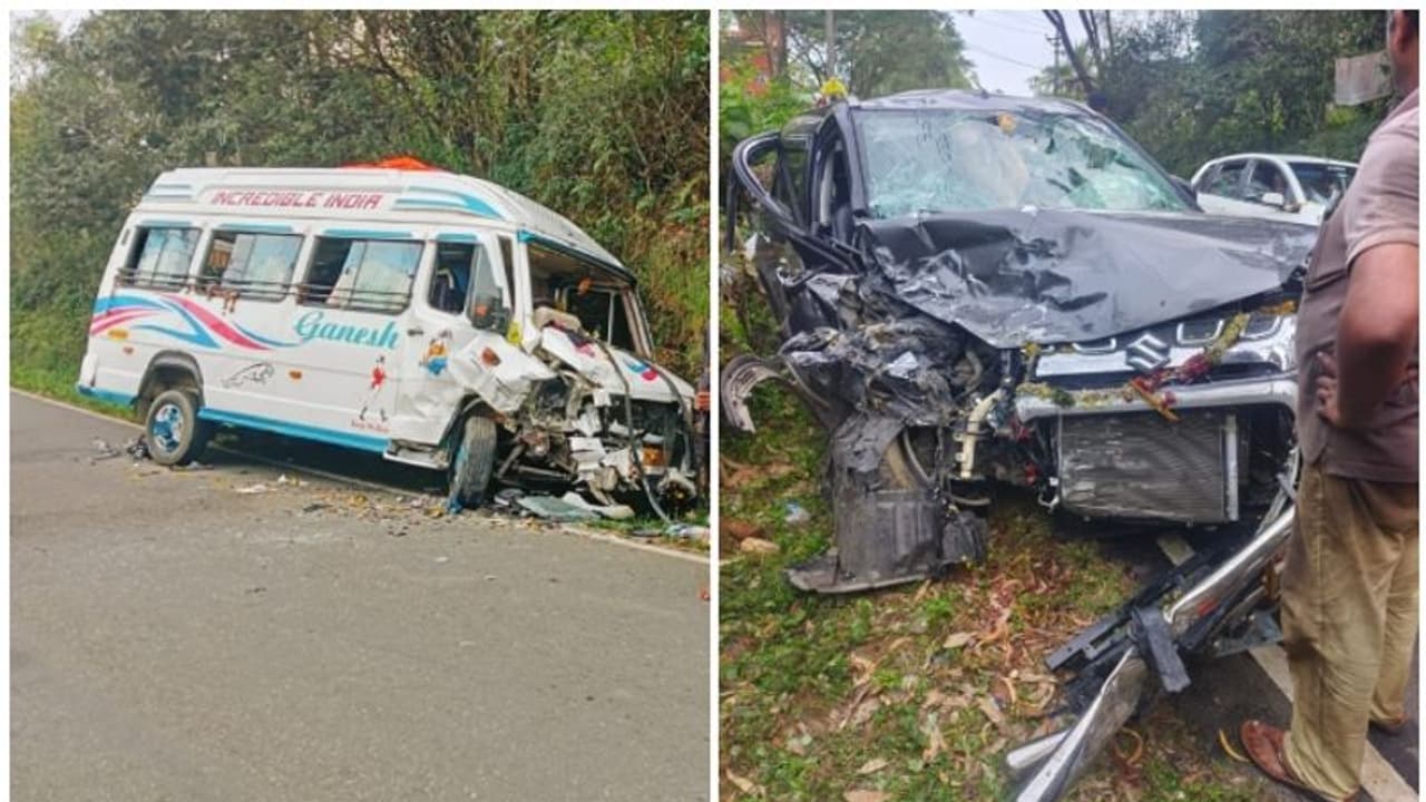 ശബരിമല തീർത്ഥാടകർ സഞ്ചരിച്ച വാഹനങ്ങൾ കൂട്ടിയിടിച്ച് അപകടം, 10 പേർക്ക് പരിക്ക് ശബരിമല തീർത്ഥാടകർ സഞ്ചരിച്ച വാഹനങ്ങൾ കൂട്ടിയിടിച്ച് അപകടം, 10 പേർക്ക് പരിക്ക്