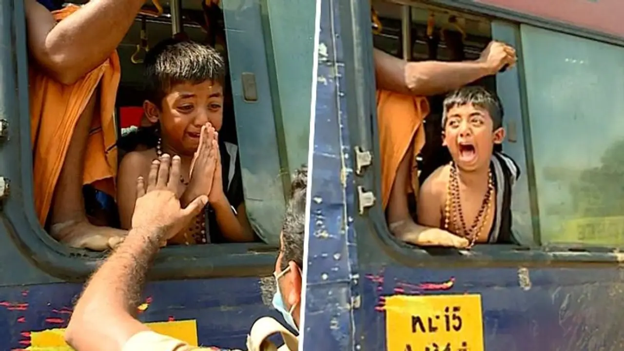 Sabarimala rush: Heart wrenching video of crying child seeking help to find his father emerges; WATCH