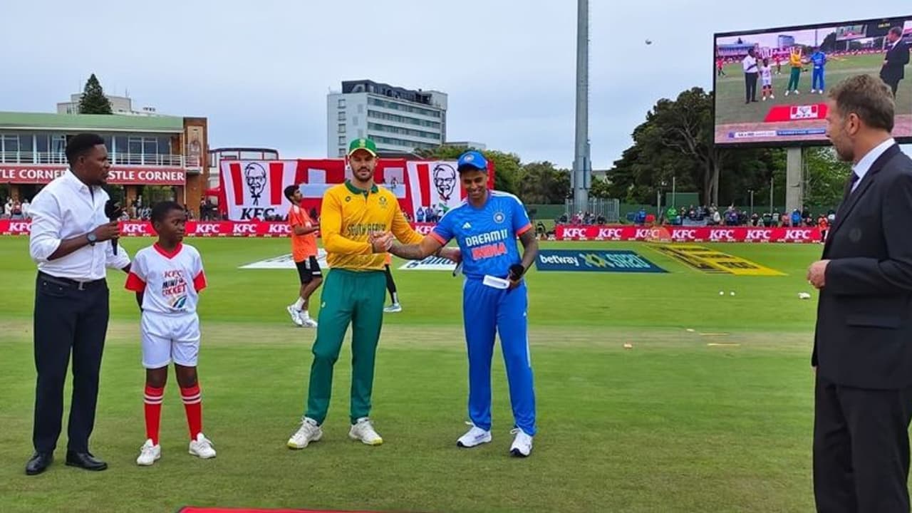 മൂന്നാം ടി20: ഇന്ത്യക്കെതിരെ ദക്ഷിണാഫ്രിക്കക്ക് നിർണായക ടോസ്; ദക്ഷിണാഫ്രിക്കൻ ടീമിൽ മൂന്ന് മാറ്റം