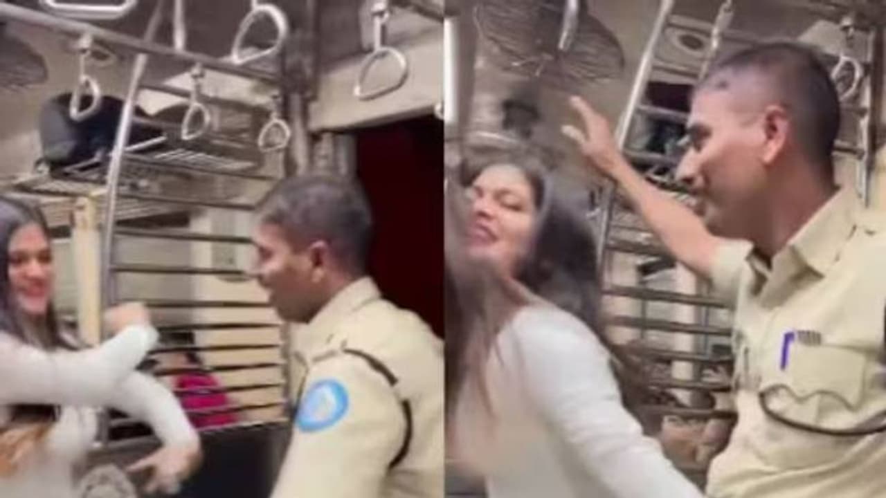 ലേഡീസ് കോച്ചിൽ പെൺകുട്ടിക്കൊപ്പം ഡാൻസ്, വീഡിയോ വൈറൽ, പൊലീസുകാരന് പണികിട്ടി