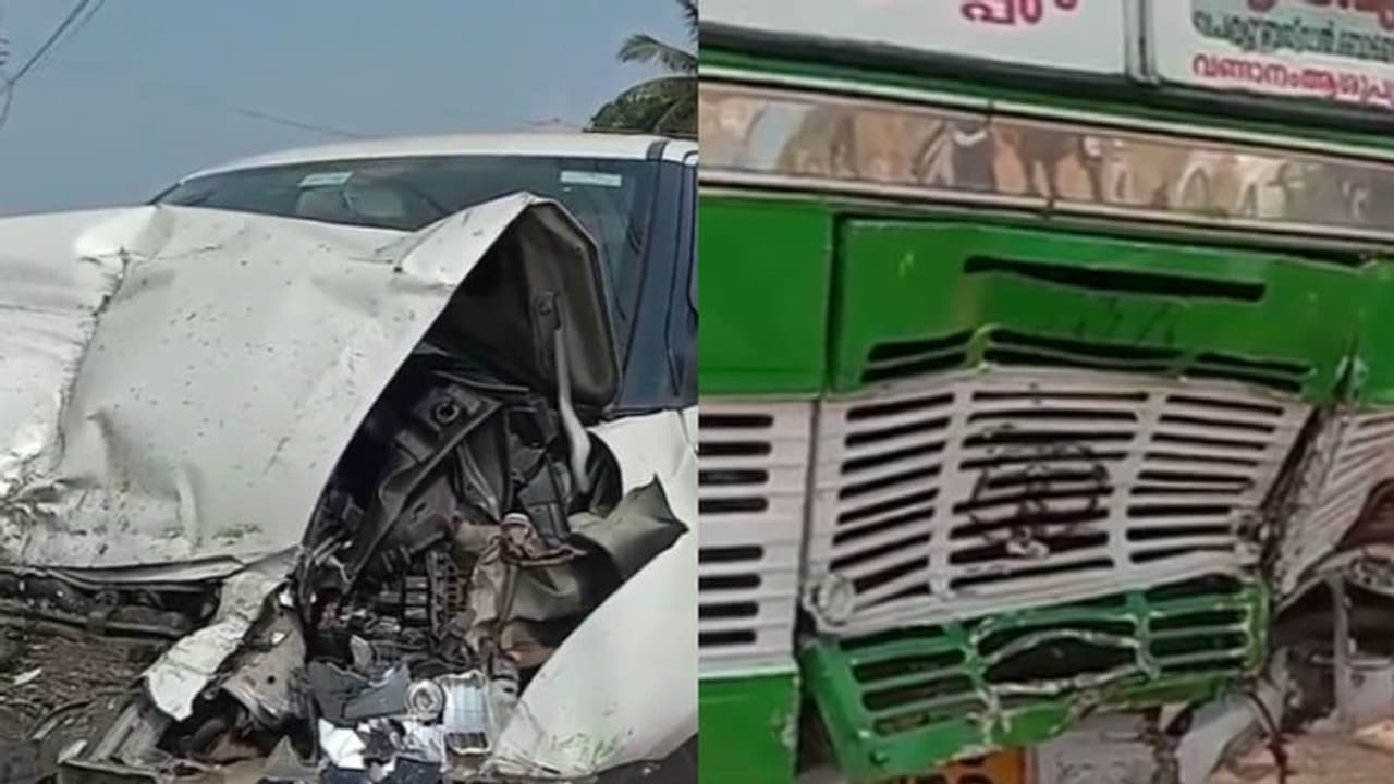 ഡ്രൈവറുടെ രക്ത സമ്മര്ദം കൂടി, കാര് നിയന്ത്രണം വിട്ട് ബസിലേക്ക് ഇടിച്ചുകയറി, 5പേര്ക്ക് പരിക്ക് ഡ്രൈവറുടെ രക്ത സമ്മര്ദം കൂടി, കാര് നിയന്ത്രണം വിട്ട് ബസിലേക്ക് ഇടിച്ചുകയറി, 5പേര്ക്ക് പരിക്ക്