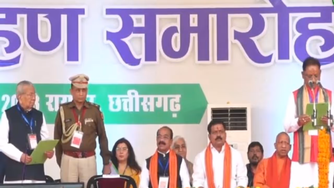 Vishnu Singh Deo takes oath as Chhattisgarh CM; PM Modi, Amit Shah present
