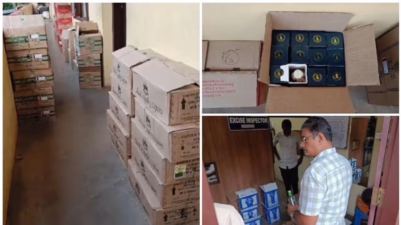 ഗുഡ്സ് ഓട്ടോയിൽ 83 പെട്ടികളിലായി 733 ലിറ്റർ മദ്യം; മാഹിയിൽ നിന്ന് കടത്താന്‍ ശ്രമിച്ച മദ്യം പിടികൂടി എക്സൈസ് 
