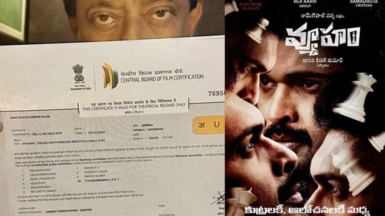 രാം ഗോപാൽ വർമ്മയുടെ വ്യൂഹം സിനിമയുടെ സെൻസർ സർട്ടിഫിക്കറ്റ് റദ്ദാക്കി ഹൈക്കോടതി; റിലീസ് നടന്നില്ല.!