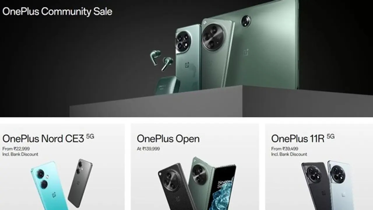 OnePlus community sale is LIVE! OnePlus Nord CE 3 to OnePlus 10 Pro & more; Check out top offers OnePlus community sale is LIVE! OnePlus Nord CE 3 to OnePlus 10 Pro & more; Check out top offers