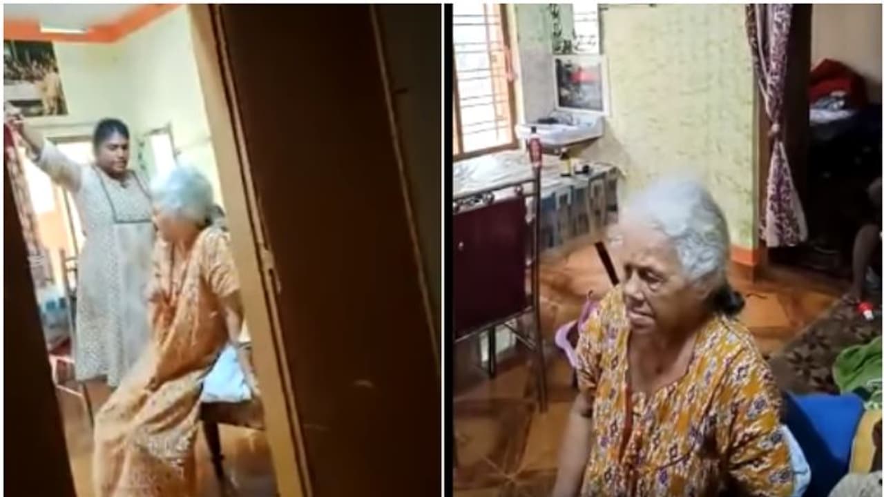 വയോധികയായ അമ്മായിയമ്മയോട് ക്രൂരത ചെയ്ത മരുമകൾ അധ്യാപിക, വീഡിയോ റെക്കോർഡ് ചെയ്തത് മകന്‍റെ സുഹൃത്ത് 
