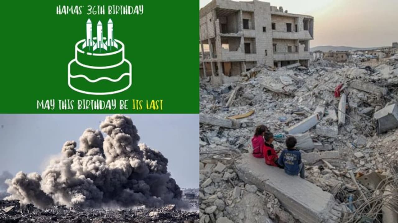 'ഇത് ഒടുക്കത്തെ ജന്മദിനമാവട്ടെ': ഹമാസ് സ്ഥാപക ദിനത്തില് ഇസ്രയേലിന്റെ 'ആശംസ' 'ഇത് ഒടുക്കത്തെ ജന്മദിനമാവട്ടെ': ഹമാസ് സ്ഥാപക ദിനത്തില് ഇസ്രയേലിന്റെ 'ആശംസ'