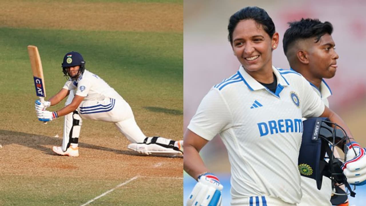 രണ്ടാം ഇന്നിംഗ്സ് കടുത്തു, എന്നിട്ടും ഇന്ത്യന് വനിതകള് 500 റണ്സ് ലീഡിനരികെ; അടിപ്പൂരമൊരുക്കി ഹർമന്പ്രീത് രണ്ടാം ഇന്നിംഗ്സ് കടുത്തു, എന്നിട്ടും ഇന്ത്യന് വനിതകള് 500 റണ്സ് ലീഡിനരികെ; അടിപ്പൂരമൊരുക്കി ഹർമന്പ്രീത്