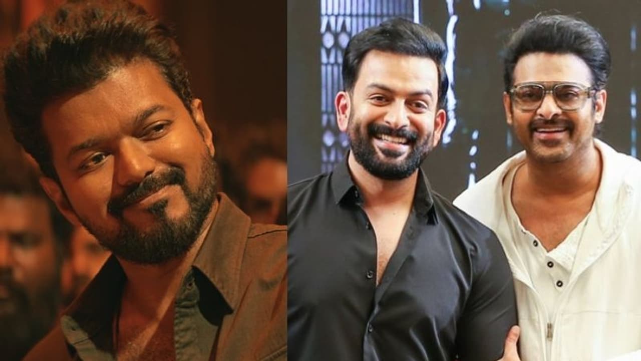 കേരളത്തില് വിജയ്യെ മറികടക്കുമോ പൃഥ്വിയും പ്രഭാസും? 'സലാര്' അഡ്വാന്സ് ബുക്കിംഗ് ആദ്യ കണക്കുകള് ഇങ്ങനെ കേരളത്തില് വിജയ്യെ മറികടക്കുമോ പൃഥ്വിയും പ്രഭാസും? 'സലാര്' അഡ്വാന്സ് ബുക്കിംഗ് ആദ്യ കണക്കുകള് ഇങ്ങനെ