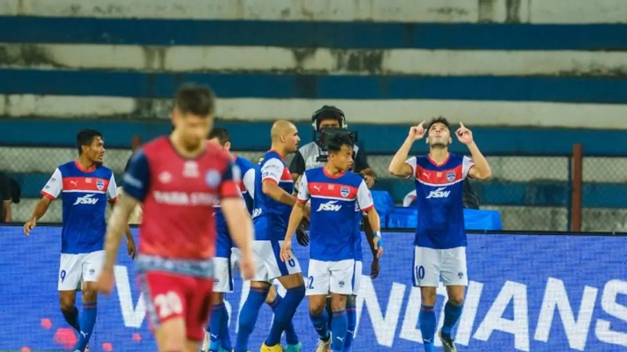 ISL 2023 24: Bengaluru FC secures win over Jamshedpur FC under new coach Zaragoza; WATCH winning goal