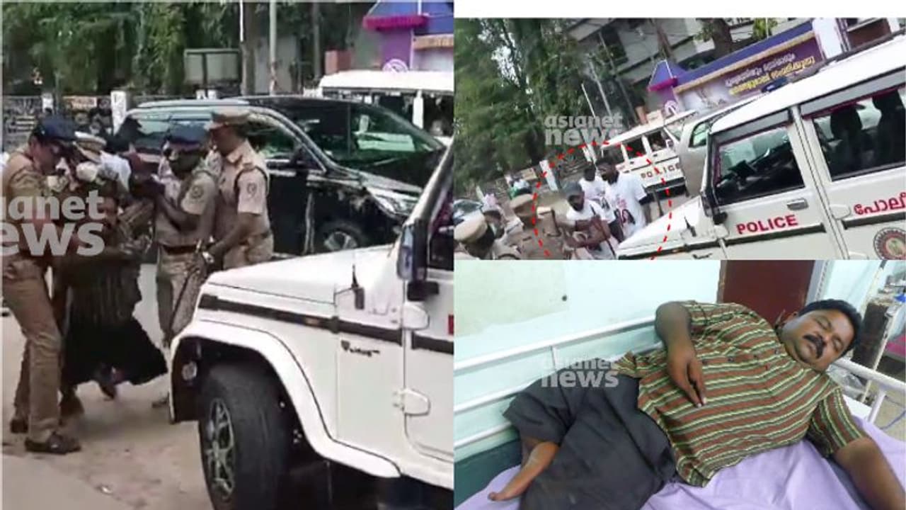 കരിങ്കൊടി കാണിച്ചു, പൊലീസ് എടുത്ത് മാറ്റി,ഡിവൈഎഫ്ഐക്കാര്‍ പിറേക വന്ന് ചവിട്ടി, ഭീഷണിയുണ്ടെന്ന് അംഗപരിമിതന്‍ 
