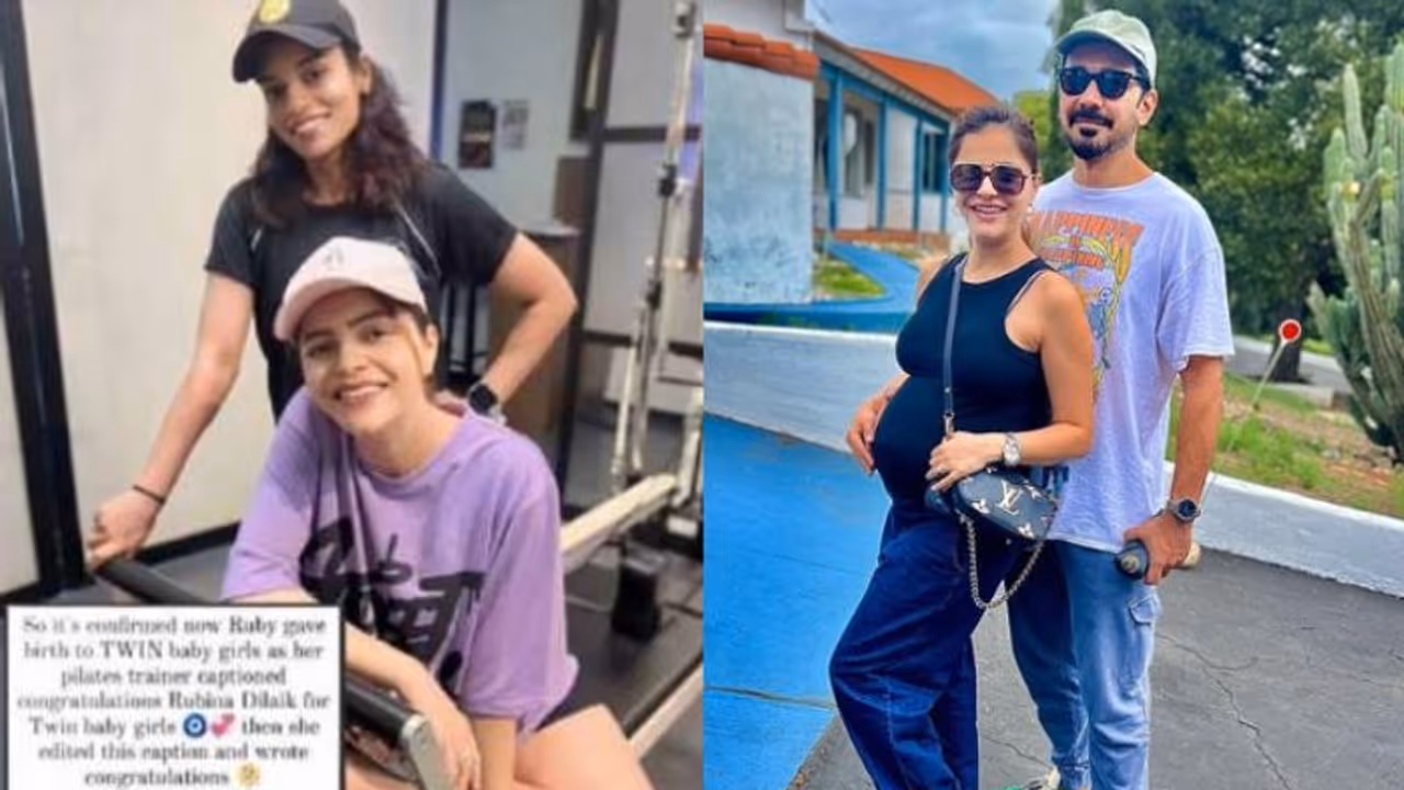 Rubina Dilaik blessed with twin daughters? Here's what her trainer's viral post revealed Rubina Dilaik blessed with twin daughters? Here's what her trainer's viral post revealed