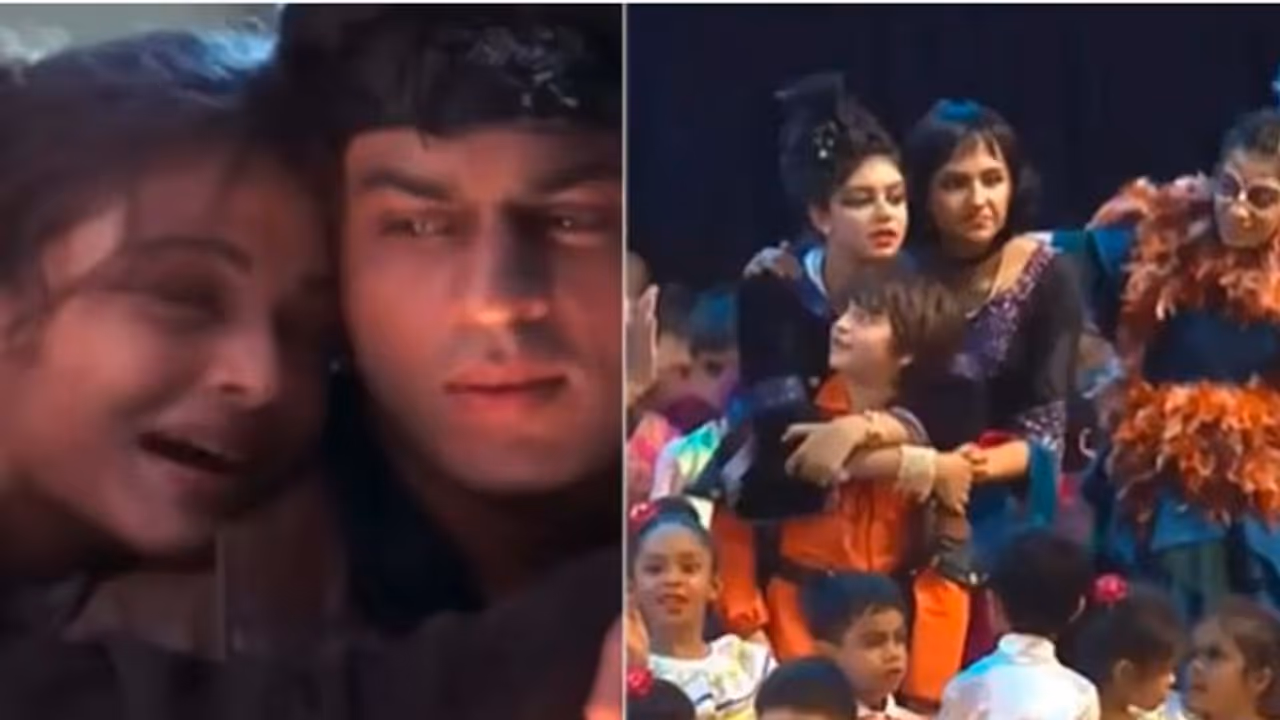  ಶಾರುಖ್ ಪುತ್ರನನ್ನು ತಬ್ಬಿಕೊಂಡ ಆರಾಧ್ಯ ಬಚ್ಚನ್ : ಅಮ್ಮನಂತೆ ಮಗಳು ಎಂದ ನೆಟ್ಟಿಗರು