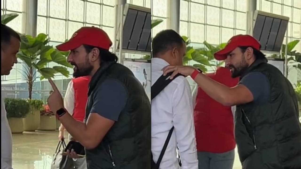 Watch: Saif Ali Khan argues with his staff member at the airport, netizens react 