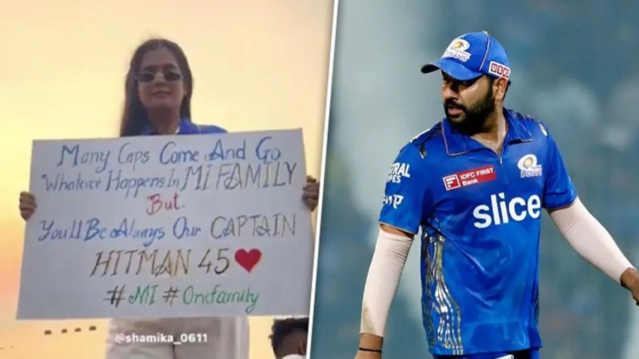 'You'll always be our forever captain': MI fan's heartfelt tribute to Rohit Sharma wins hearts (WATCH) 'You'll always be our forever captain': MI fan's heartfelt tribute to Rohit Sharma wins hearts (WATCH)