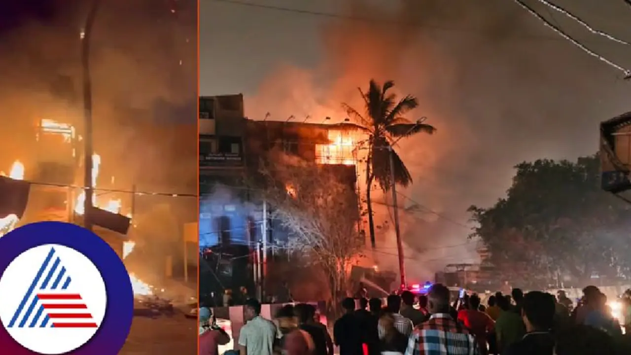 Massive fire erupts at Marathahalli in Bengaluru, investigation underway Massive fire erupts at Marathahalli in Bengaluru, investigation underway