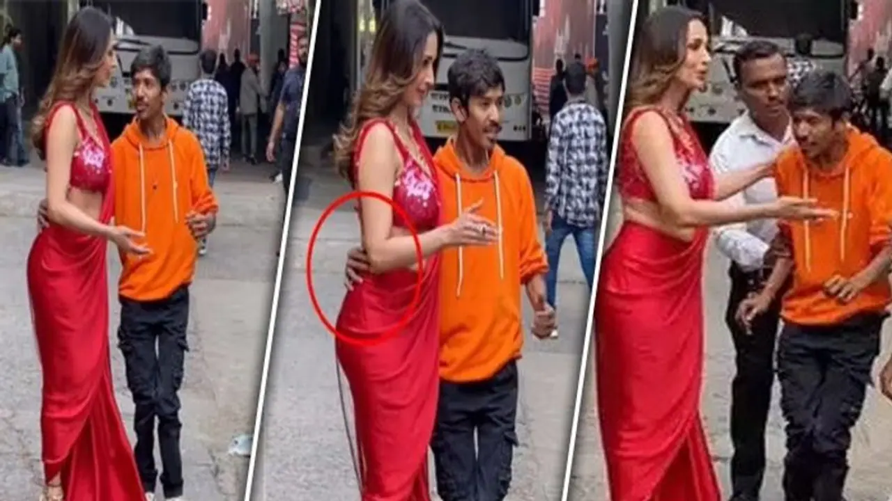 Watch: Malaika Arora's latest video goes viral when a disabled fan kept his arm on her waist