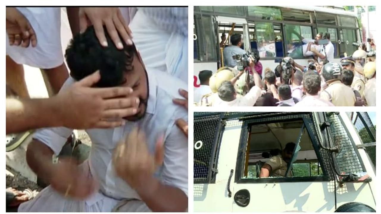 Nava Kerala Sadas: Youth Congress led protest turns violent in Thiruvananthapuram