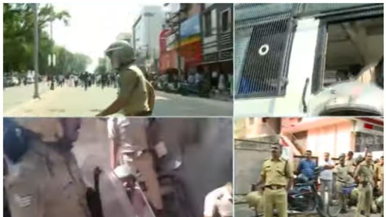 യുദ്ധക്കളമായി തലസ്ഥാനം, ഡിസിസി ഓഫീസിന് മുന്നിൽ വൻ പൊലീസ് സന്നാഹം, പിരിഞ്ഞുപോകാതെ കോൺഗ്രസ് പ്രവർത്തകർ യുദ്ധക്കളമായി തലസ്ഥാനം, ഡിസിസി ഓഫീസിന് മുന്നിൽ വൻ പൊലീസ് സന്നാഹം, പിരിഞ്ഞുപോകാതെ കോൺഗ്രസ് പ്രവർത്തകർ