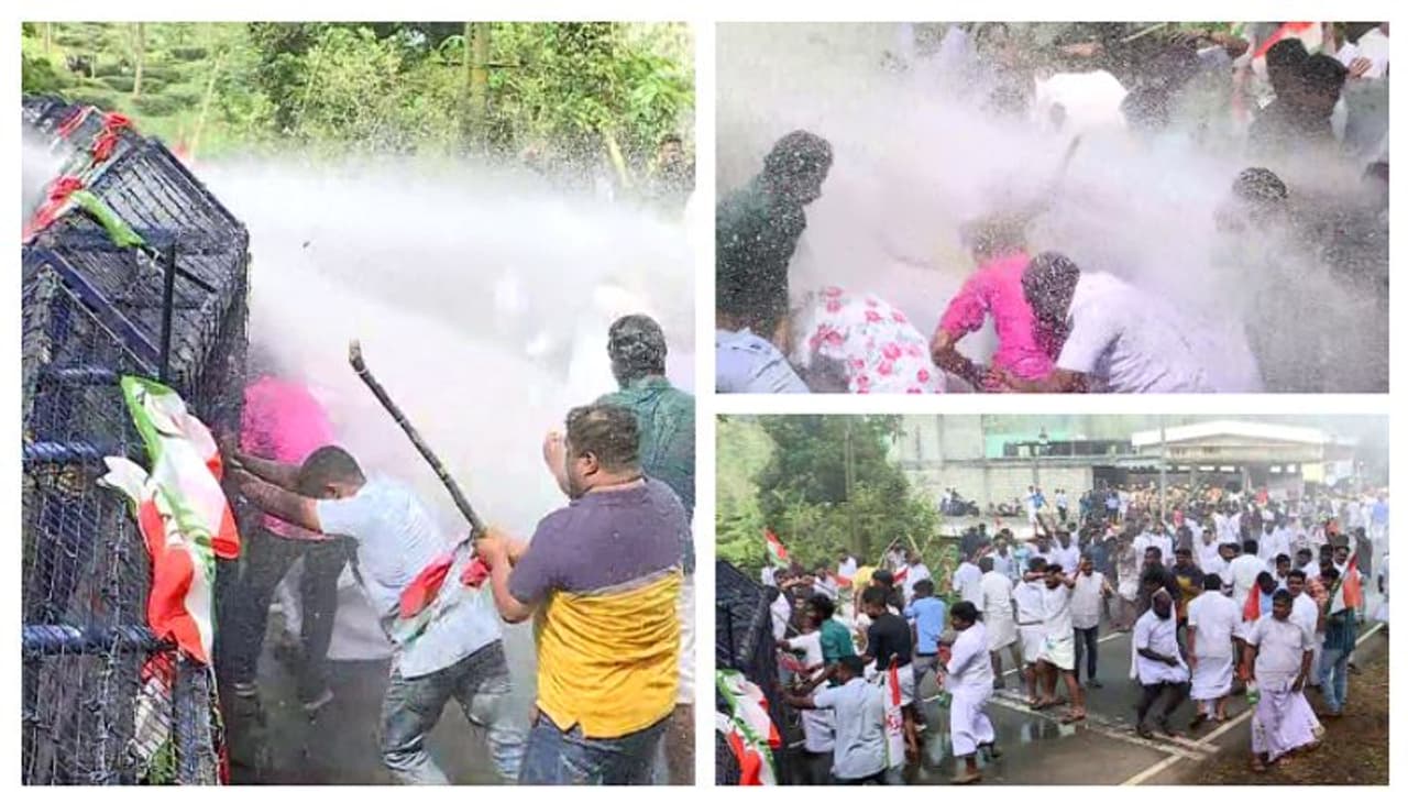 വണ്ടിപ്പെരിയാർ കേസ്; പൊലീസ് സ്റ്റേഷൻ മാർച്ചിൽ സംഘർഷം, പീരുമേട് എംഎൽഎയുടെ പേര് വാഴ സോമൻ എന്നാക്കണമെന്ന് രാഹുൽ 