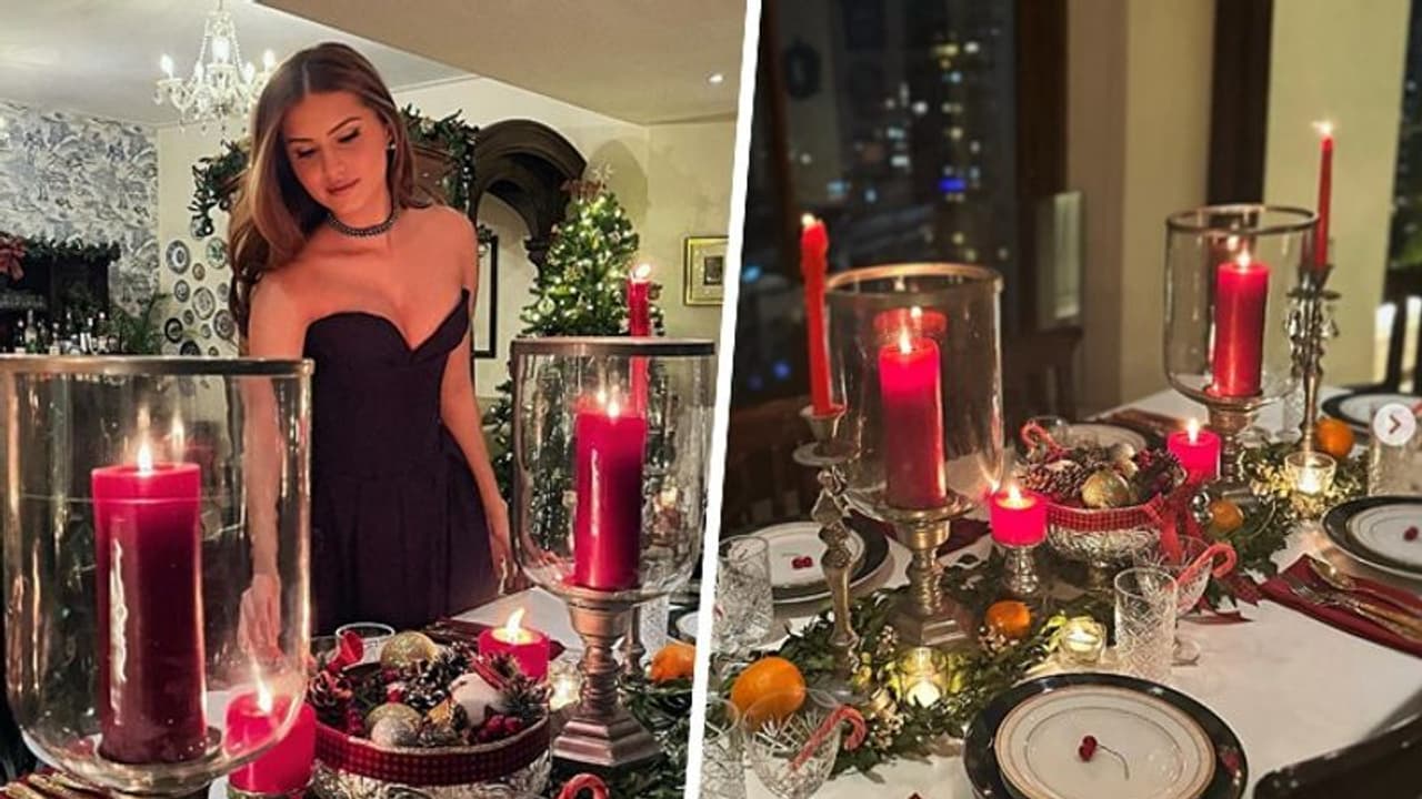 Christmas 2023: Tara Sutaria shares glimpses of her first 'soiree' at home [PICTURES]