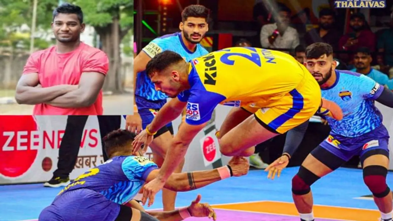 Thoothukudi Flood: மழையில் இடிந்த வீடு: வேதனையோடு கபடி விளையாடி வரும் தமிழ் தலைவாஸ் வீரர் மாசாணமுத்து! Thoothukudi Flood: மழையில் இடிந்த வீடு: வேதனையோடு கபடி விளையாடி வரும் தமிழ் தலைவாஸ் வீரர் மாசாணமுத்து!