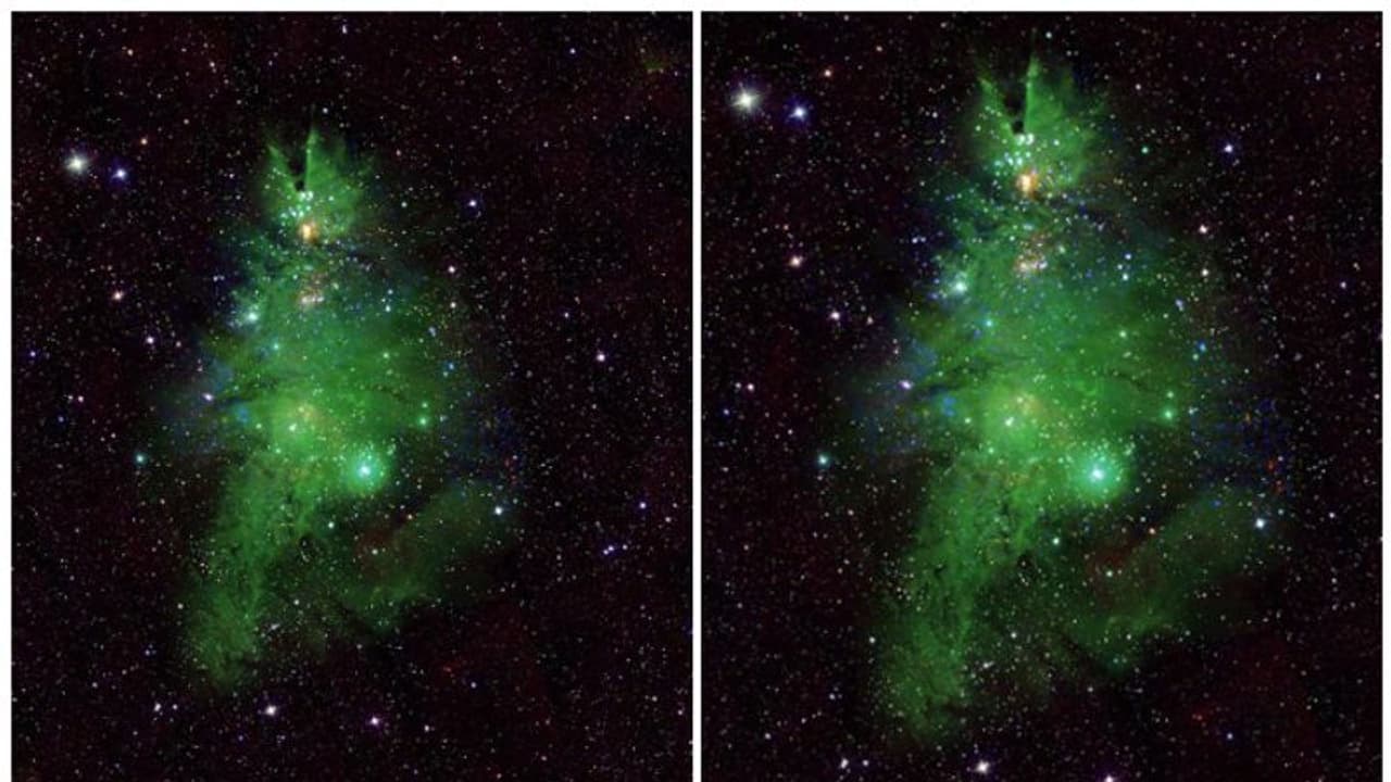 ഭൂമിയിൽ നിന്നും നോക്കെത്താ ദൂരത്ത്... 2500 പ്രകാശവർഷം അകലെ അതിമനോഹരമായൊരു 'ക്രിസ്മസ് ട്രീ' ! ഭൂമിയിൽ നിന്നും നോക്കെത്താ ദൂരത്ത്... 2500 പ്രകാശവർഷം അകലെ അതിമനോഹരമായൊരു 'ക്രിസ്മസ് ട്രീ' !