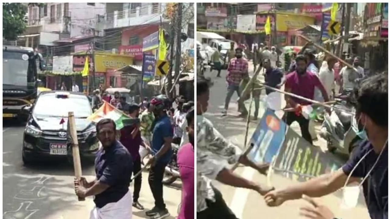 Nava Kerala Sadas: Clash erupts between Youth Congress and DYFI workers at Kattakkada Nava Kerala Sadas: Clash erupts between Youth Congress and DYFI workers at Kattakkada