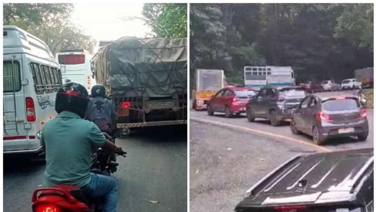 ശ്രദ്ധിക്കൂ, ഇന്ന് താമരശ്ശേരി ചുരം കയറുന്നവർ വെള്ളവും ലഘുഭക്ഷണവും ഇന്ധനവും കരുതണേ; വന്ഗതാഗത കുരുക്ക് ശ്രദ്ധിക്കൂ, ഇന്ന് താമരശ്ശേരി ചുരം കയറുന്നവർ വെള്ളവും ലഘുഭക്ഷണവും ഇന്ധനവും കരുതണേ; വന്ഗതാഗത കുരുക്ക്