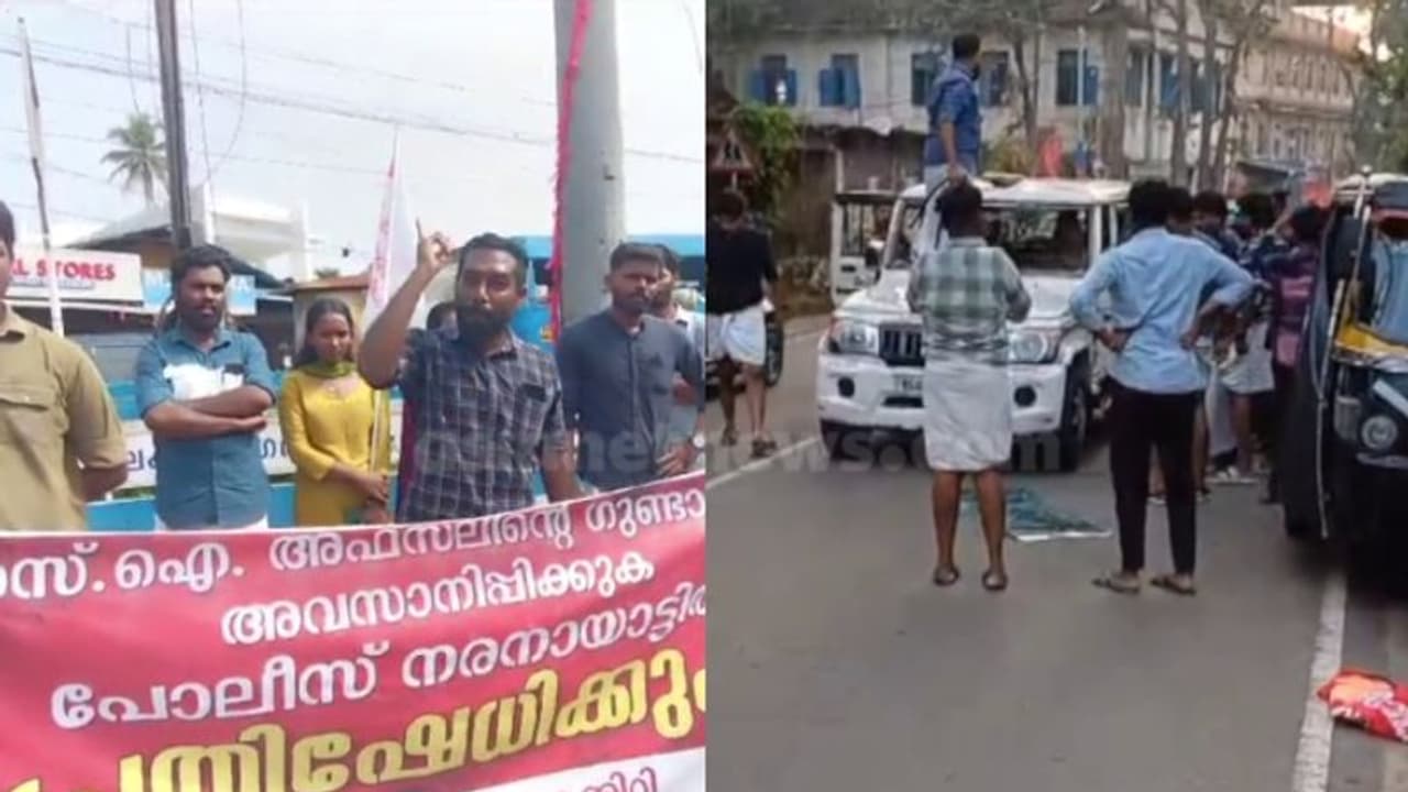 ചാലക്കുടി എസ്ഐയുടെ കൈയ്യും കാലും തല്ലിയൊടിക്കുമെന്ന് എസ്എഫ്ഐ; ജീപ്പ് തകര്ത്ത നിധിൻ പുല്ലൻ പിടിയിൽ ചാലക്കുടി എസ്ഐയുടെ കൈയ്യും കാലും തല്ലിയൊടിക്കുമെന്ന് എസ്എഫ്ഐ; ജീപ്പ് തകര്ത്ത നിധിൻ പുല്ലൻ പിടിയിൽ