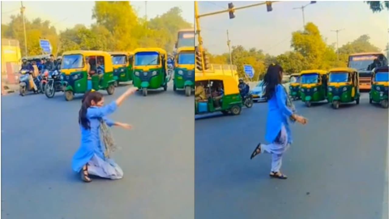 തിരക്കേറിയ ജങ്ഷൻ, ചുറ്റും വാഹനങ്ങൾ, റോഡിന് ഒത്ത നടുവിൽ നൃത്തം, എന്ത് സന്തോഷമാണ് ലഭിക്കുന്നതെന്ന് സോഷ്യൽ മീഡിയ തിരക്കേറിയ ജങ്ഷൻ, ചുറ്റും വാഹനങ്ങൾ, റോഡിന് ഒത്ത നടുവിൽ നൃത്തം, എന്ത് സന്തോഷമാണ് ലഭിക്കുന്നതെന്ന് സോഷ്യൽ മീഡിയ