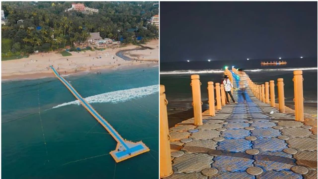 1400 ഹൈ ഡെന്‍സിറ്റി ഫ്ളോട്ടിങ് പോളി എത്തിലീന്‍ ബ്ലോക്കുകള്‍, 100 പേർക്ക് ഒരേ സമയം കയറാം; കടൽ കാണാൻ വായോ..!