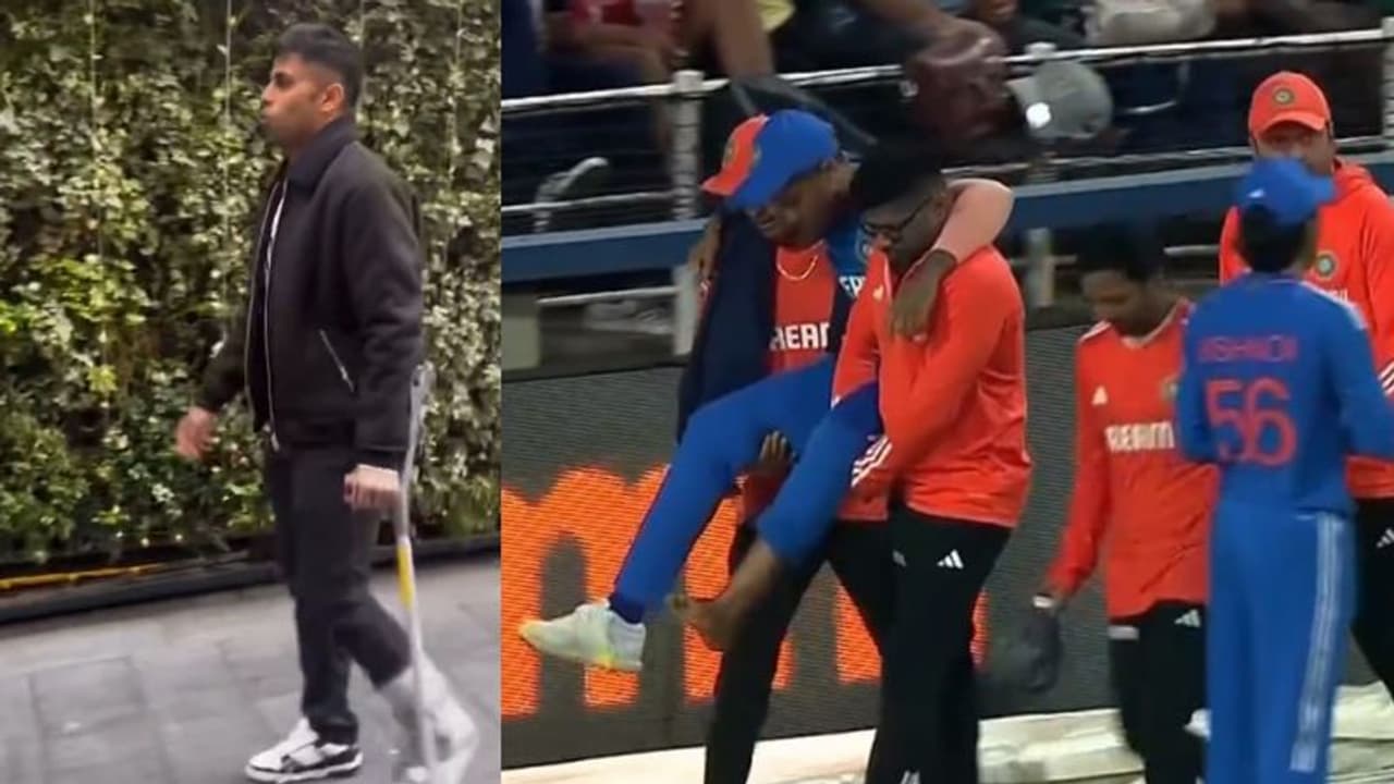 SKY Video:காயங்கள் ஒரு போதும் வேடிக்கையாக இருக்காது: வாக்கிங் ஸ்டிக் ஊன்றி நடந்து செல்லும் SKY – வைரல் வீடியோ! SKY Video:காயங்கள் ஒரு போதும் வேடிக்கையாக இருக்காது: வாக்கிங் ஸ்டிக் ஊன்றி நடந்து செல்லும் SKY – வைரல் வீடியோ!