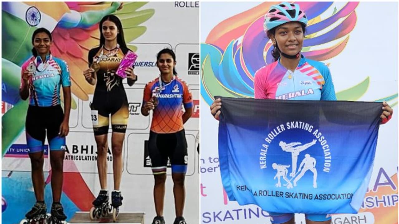 ദേശീയ റോളർ സ്കേറ്റിങ് ചാമ്പ്യൻഷിപ്പ് 2023; ഇരട്ട മെഡൽ നേട്ടവുമായി മലയാളി താരം ദേശീയ റോളർ സ്കേറ്റിങ് ചാമ്പ്യൻഷിപ്പ് 2023; ഇരട്ട മെഡൽ നേട്ടവുമായി മലയാളി താരം