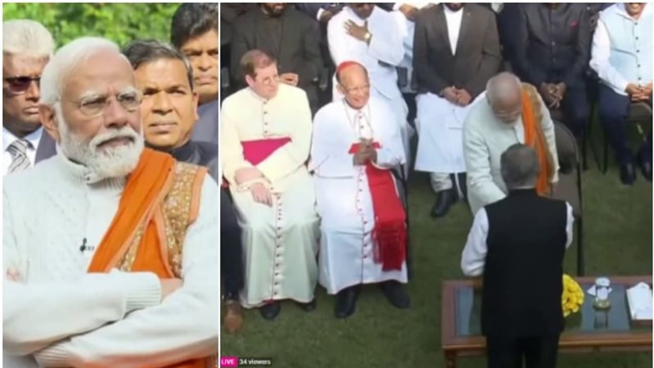 മാർപ്പാപ്പ ഇന്ത്യയിലെത്തും, ക്രിസ്മസ് വിരുന്നിൽ സഭാ പ്രതിനിധികൾക്ക് മോദിയുടെ ഉറപ്പ്, മണിപ്പൂർ ചർച്ചയായില്ല മാർപ്പാപ്പ ഇന്ത്യയിലെത്തും, ക്രിസ്മസ് വിരുന്നിൽ സഭാ പ്രതിനിധികൾക്ക് മോദിയുടെ ഉറപ്പ്, മണിപ്പൂർ ചർച്ചയായില്ല