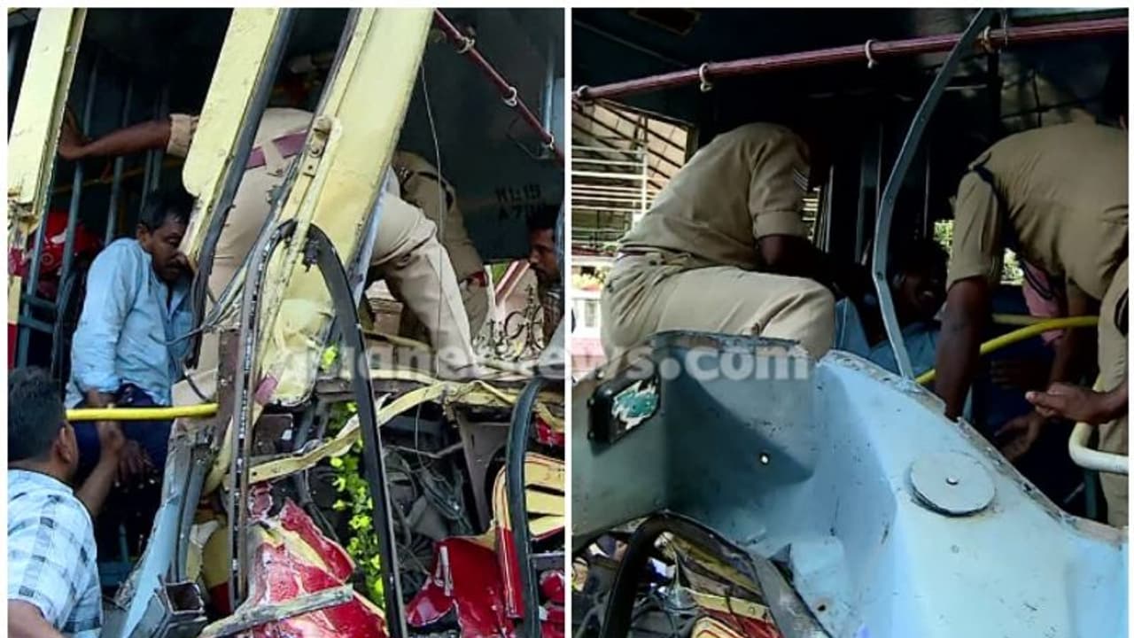 കെഎസ്ആര്ടിസി ബസുകള് കൂട്ടിയിടിച്ച് അപകടം; നിരവധി പേര്ക്ക് പരുക്ക് കെഎസ്ആര്ടിസി ബസുകള് കൂട്ടിയിടിച്ച് അപകടം; നിരവധി പേര്ക്ക് പരുക്ക്