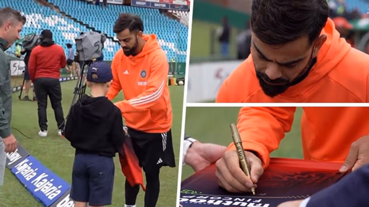 WATCH: Virat Kohli fulfills young fan's wish; autographs RCB jersey in heartwarming gesture WATCH: Virat Kohli fulfills young fan's wish; autographs RCB jersey in heartwarming gesture